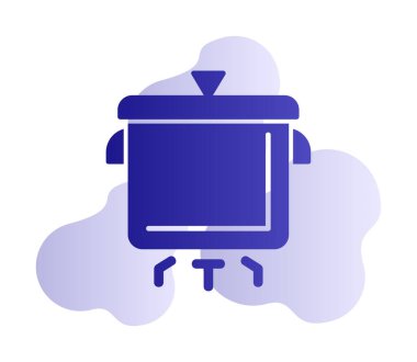 Pişirme vektörü düz simge. Pişirme Otu                   