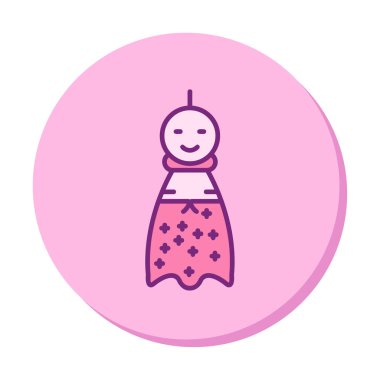 Teru Teru Bozu simgesi, vektör çizimi