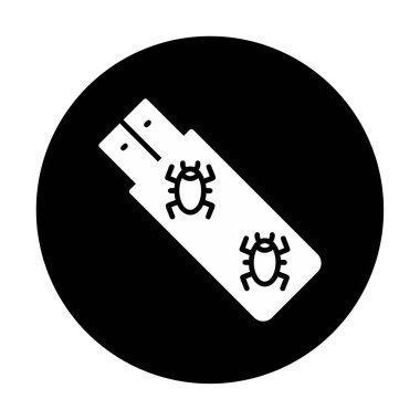 Virüs Pensürücü simgesi vektör illüstrasyonu