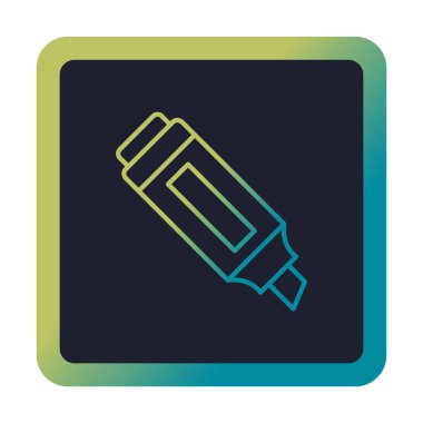 İşaretleyici. Web simgesi basit illüstrasyon                       