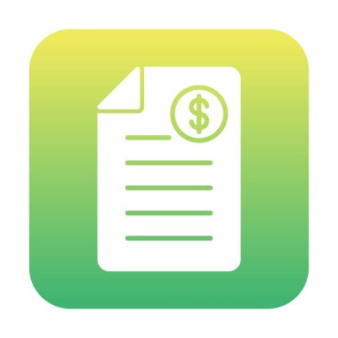 Alışveriş Faturası Vektör renk simgesi tasarımı 