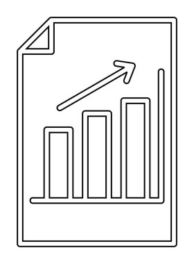 düz iş çubuğu çizelgesi simgesi