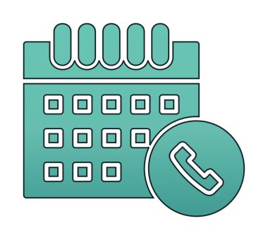 Takvim simgesi, vektör illüstrasyonu basit tasarım