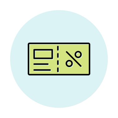 Faturacı Kara Cuma ikon vektör illüstrasyonu  