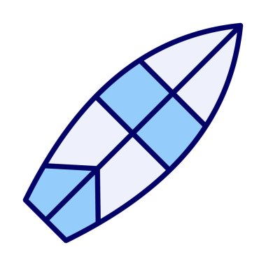 surfboard vector illustration modern icon