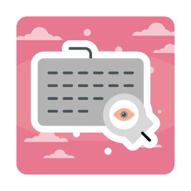 Tuş kaydedici ağ simgesi, vektör illüstrasyonu 