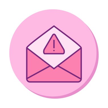 Basit çöp posta harfi simgesi, vektör illüstrasyonu