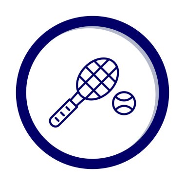 Tenis raketi topu simgesiyle