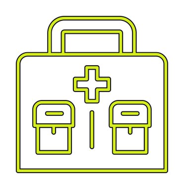İlk yardım kiti vektör illüstrasyonu