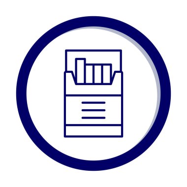 sigara kutusu ikon vektörü. izole resim