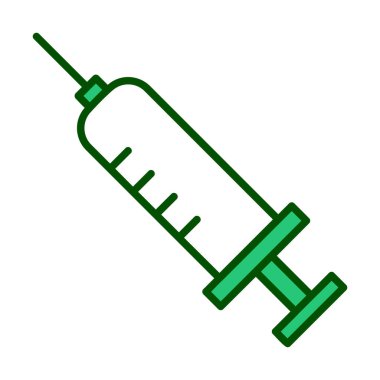 tıbbi şırınga ikonu vektör çizimi 