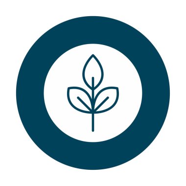 Yaprak logosu tasarımının vektör çizimi. Ekoloji kavramı 