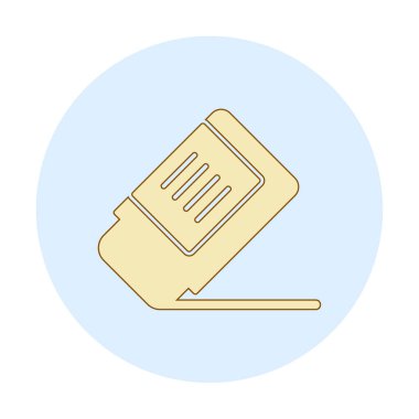 silgi simgesi, vektör illüstrasyonu basit tasarım