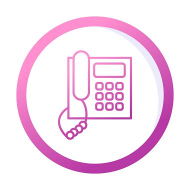 telefon web simgesi, vektör çizim 