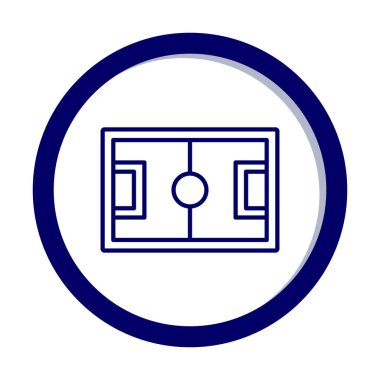 Futbol sahası ikon vektör illüstrasyon tasarımı