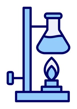 Basit Kimyasal Deney simgesi, vektör çizimi