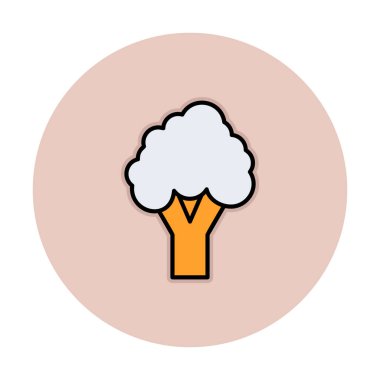 brokoli web simgesi, vektör illüstrasyonu  