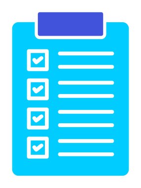 Kontrol Listesi web simgesi, vektör illüstrasyonu 