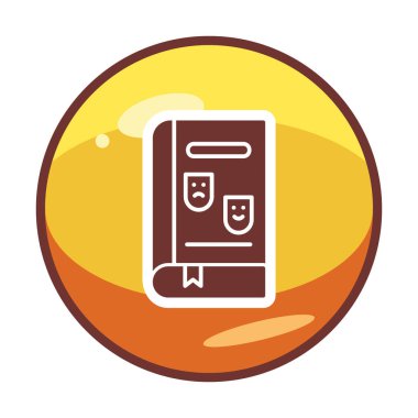 Çizgi Roman simgesi, vektör illüstrasyonu  