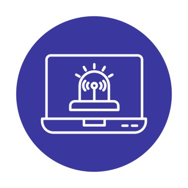 Basit Yazılım simgesi, vektör illüstrasyonu