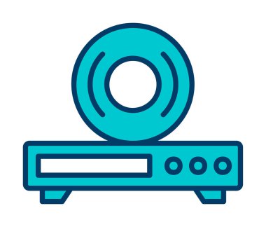 CD çalar simge vektör çizim