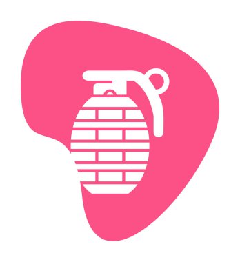 El bombası simgesi, vektör illüstrasyonu