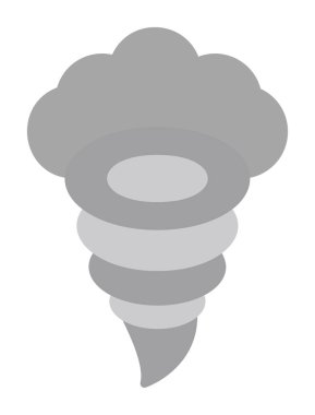 Tornado Simgesi, basit vektör illüstrasyonu