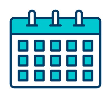 Takvim web simge vektör çizim