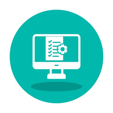 Proje Yönetimi simge vektör çizim