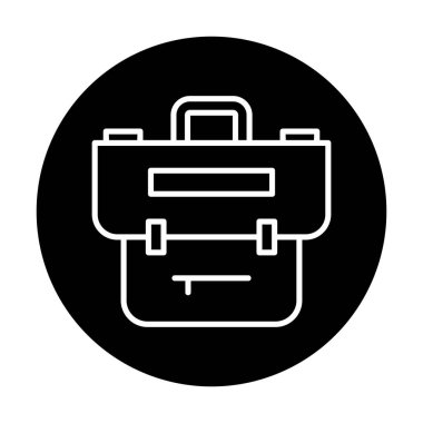 Çanta. Web simgesi basit illüstrasyon  