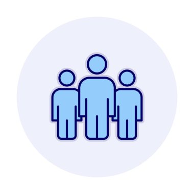 grup insan düz biçim vektör çizimi 