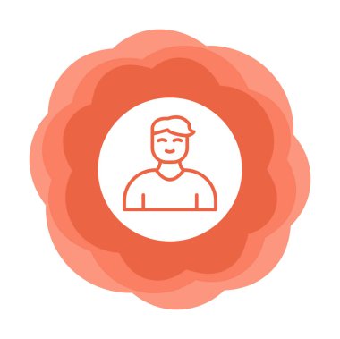 Profil simgesi vektör illüstrasyonu