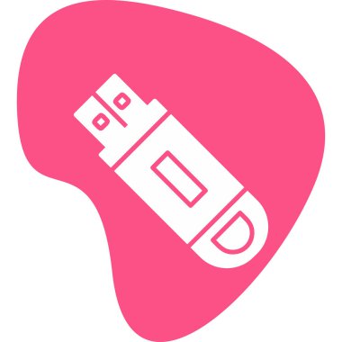 Flash disk simgesi, vektör illüstrasyon tasarımı