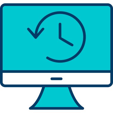 Tarih web simgesi. Basit resimleme