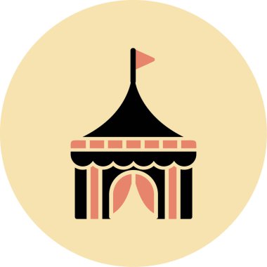 Sirk çadırının vektör çizimi