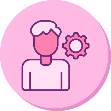 kişisel beceri simgesi, vektör illüstrasyonu basit tasarım