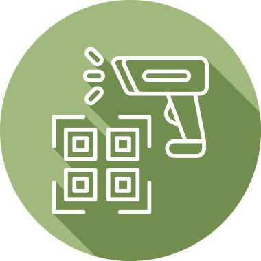 Barkod Tarayıcı modern simgesinin vektör çizimi                  