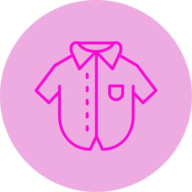 Bowling tişört simgesinin vektör illüstrasyonu 