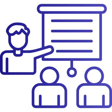 Sunum. Web simgesi basit illüstrasyon 