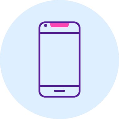 Akıllı telefon. Web simgesi basit illüstrasyon