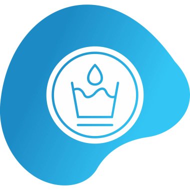 Wasable tabela simgesi, vektör illüstrasyonu