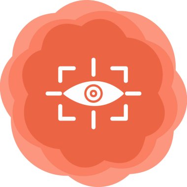 vizyon web simgesi, vektör illüstrasyonu 
