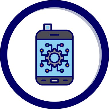 Otomatik ağ simgesi vektör illüstrasyonu 