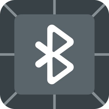 Bluetooth web simgesi, vektör çizim 