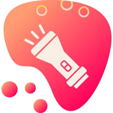 el feneri. Web simgesi basit illüstrasyon