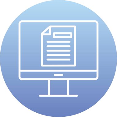 Çevrimiçi Test Ağı simgesi, vektör illüstrasyonu