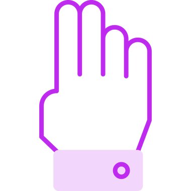 parmak simgesi vektör illüstrasyonu