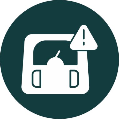 Obezite. Web simgesi basit tasarım   