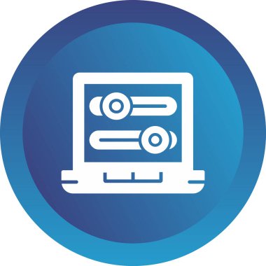 Simgeleri aç / kapat, vektör illüstrasyonu basit tasarım