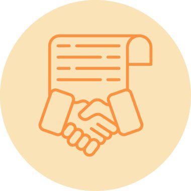 - Anlaştık. Web simgesi basit illüstrasyon